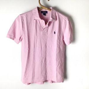 Polo Ralph Lauren Girls pink shirt Medium (10-12)